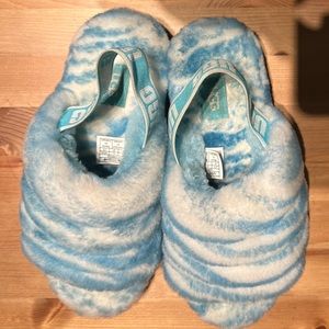 Fluff Yeah Zebra Ugg Slides